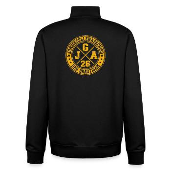 Bachelor Party 2026 The Groom Bachelor Party - Unisex Organic Zip Sweatshirt by Stanley/Stella - black - Back - AI Model Male 185 light (185cm)
