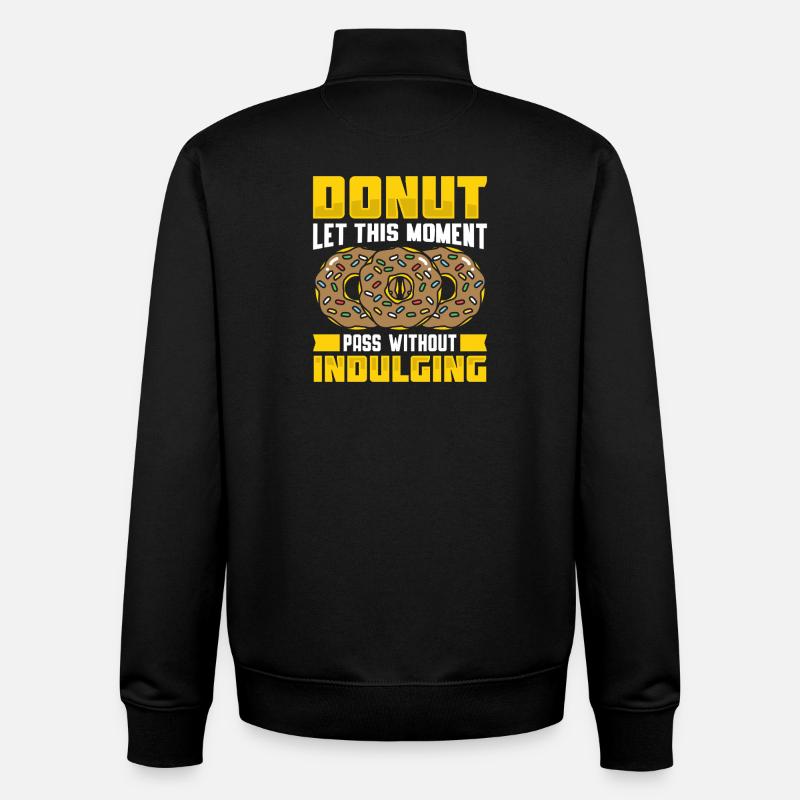 Restauration rapide en donuts - Sweat zippé unisexe en coton bio Stanley/Stella - noir