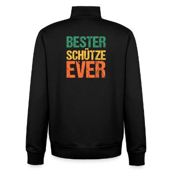 Hunting Hunting Huntsman Hunters - Unisex Organic Zip Sweatshirt by Stanley/Stella - black - Back - AI Model Male 185 light (185cm)