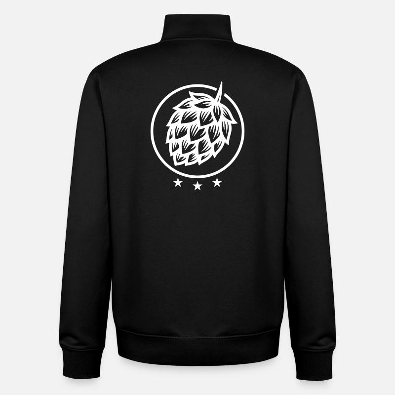 Hopfen Gerste - Unisex Organic Zip Sweatshirt von Stanley/Stella - Schwarz