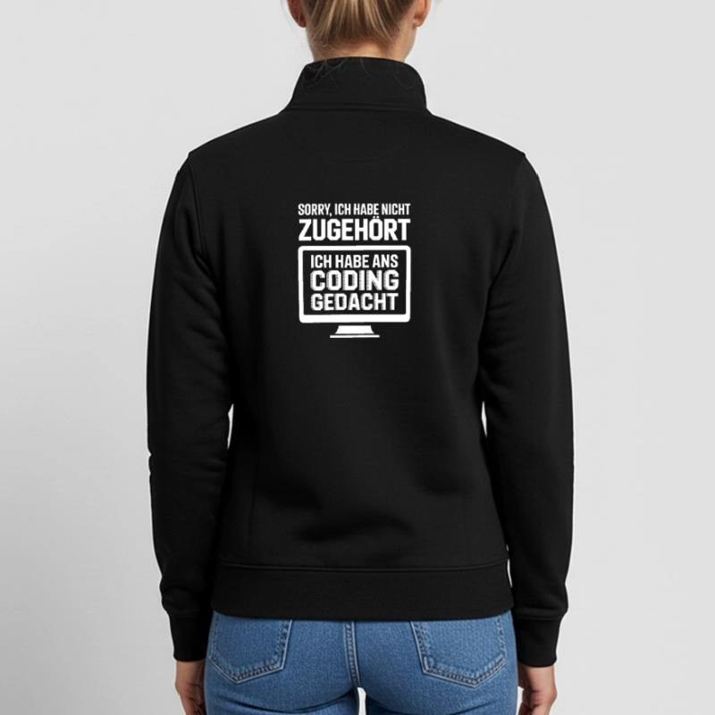 I was thinking coding Unisex Organic Zip Sweatshirt by Stanley/Stella