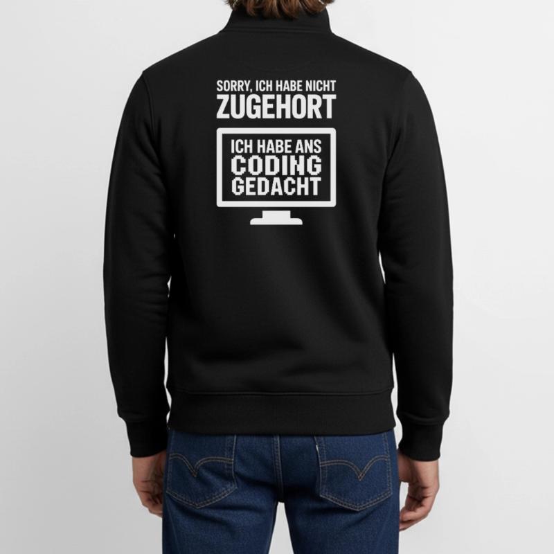 Pensée de codage Sweat zippé unisexe en coton bio Stanley/Stella
