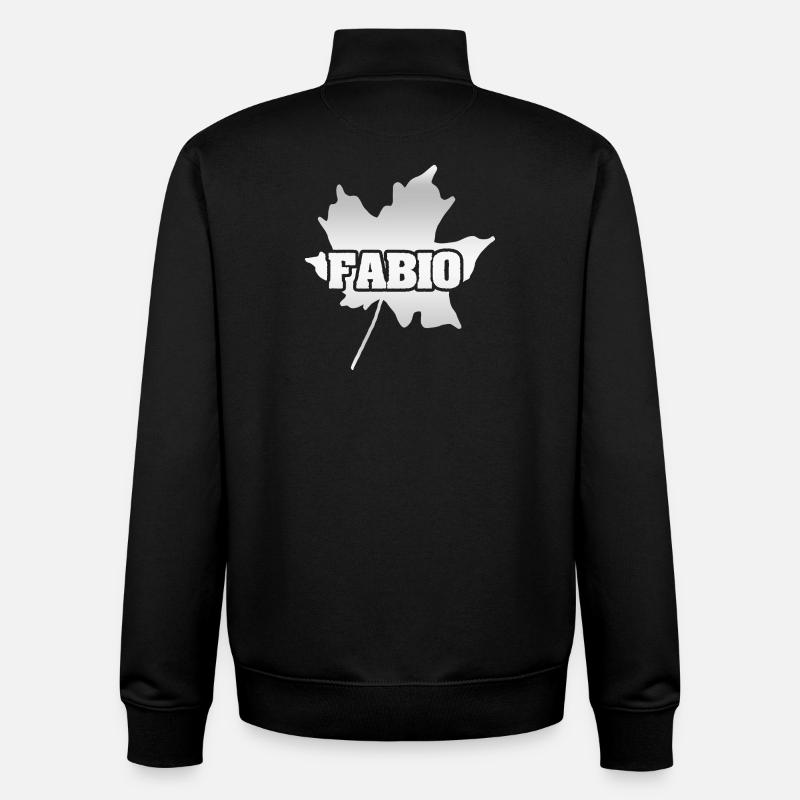 Gift for Fabio - Unisex Organic Zip Sweatshirt by Stanley/Stella - black
