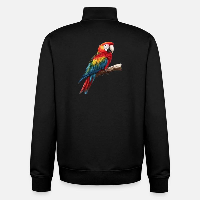 Macaw's Era - Unisex Organic Zip Sweatshirt by Stanley/Stella - black