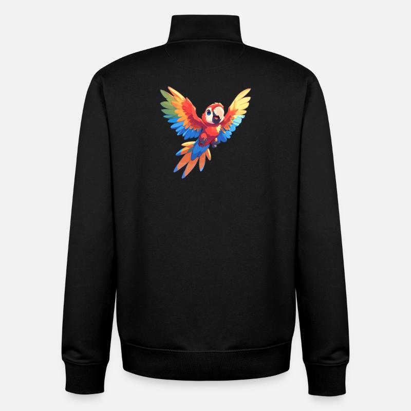 L’ère de l’ara - Sweat zippé unisexe en coton bio Stanley/Stella - noir