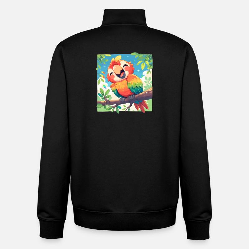 Macaw's Era - Unisex Organic Zip Sweatshirt by Stanley/Stella - black