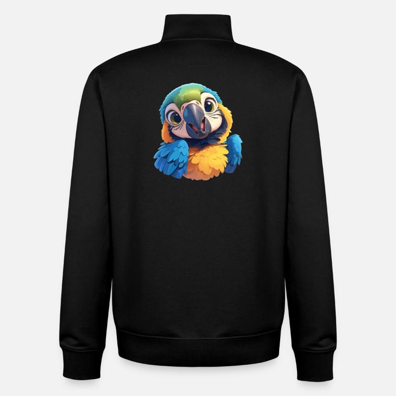 L’ère de l’ara - Sweat zippé unisexe en coton bio Stanley/Stella - noir