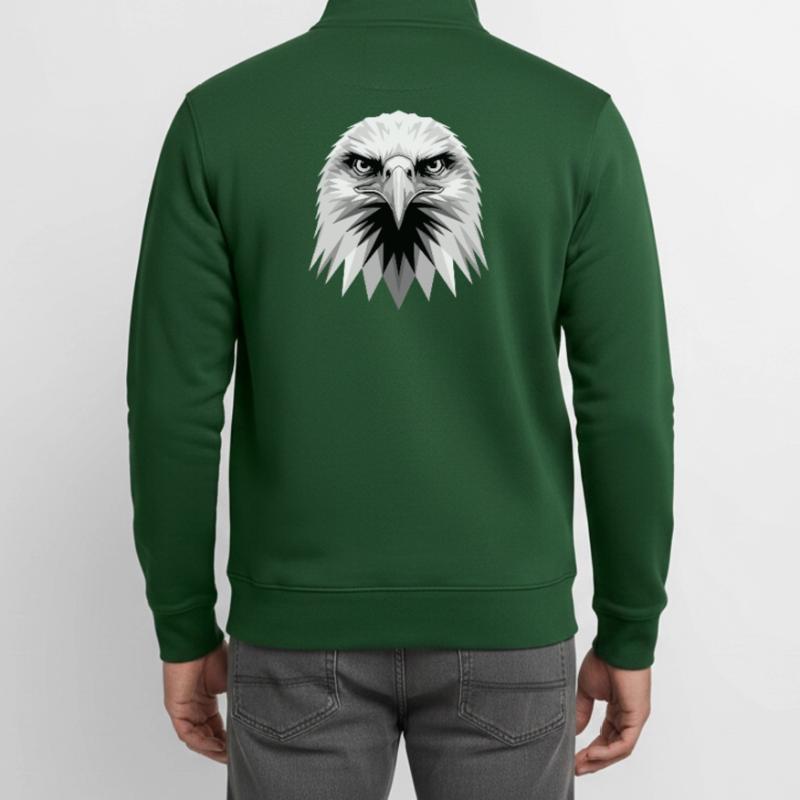 Eagle Bald Eagle Golden Eagle White-tailed Eagle Unisex Organic Zip Sweatshirt by Stanley/Stella
