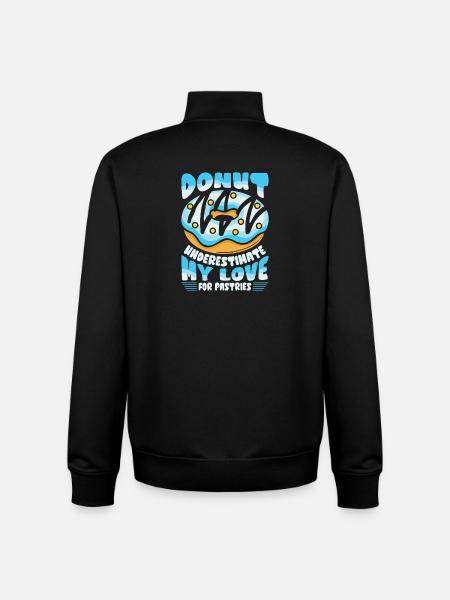 Restauration rapide en donuts - Sweat zippé unisexe en coton bio Stanley/Stella - noir