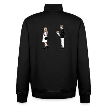 Korean Drama K-Drama Lover Kdrama - Unisex Organic Zip Sweatshirt by Stanley/Stella - black - Back - AI Model Male 185 light (185cm)