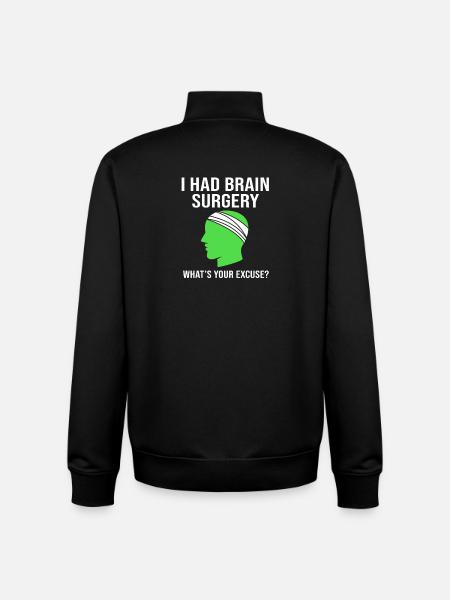 Schädel-Hirn-Trauma Schädelhirntrauma Autounfall - Unisex Organic Zip Sweatshirt von Stanley/Stella - Schwarz