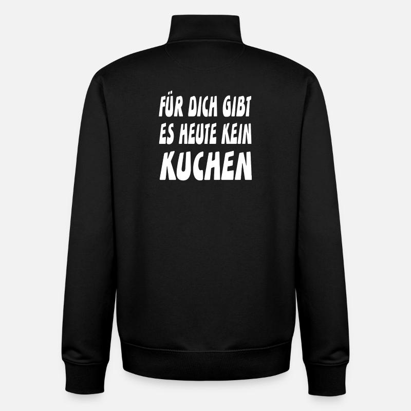 Kuchen - Unisex Organic Zip Sweatshirt von Stanley/Stella - Schwarz