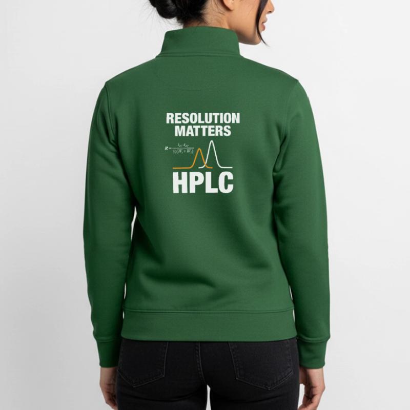 HPLC Peak Resolution Performance Chromatography Unisex Organic Zip Sweatshirt von Stanley/Stella