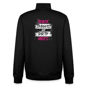 Dirty vibes Schlammlauf Mud Run Muddy Race - Unisex Organic Zip Sweatshirt von Stanley/Stella - Schwarz - Hinten - AI Model Male 185 light (185cm)