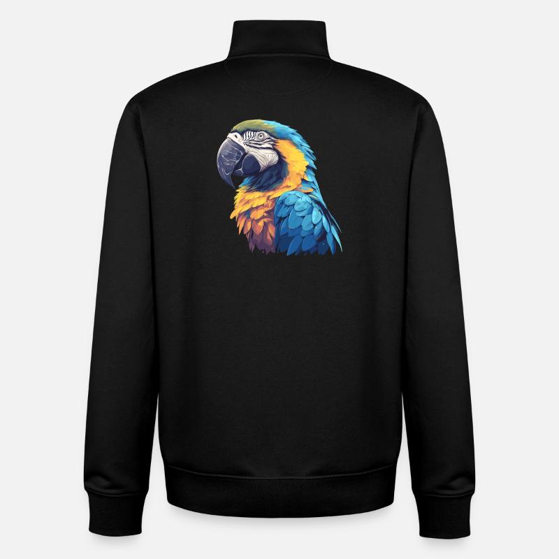 Macaw's Era - Unisex Organic Zip Sweatshirt by Stanley/Stella - black
