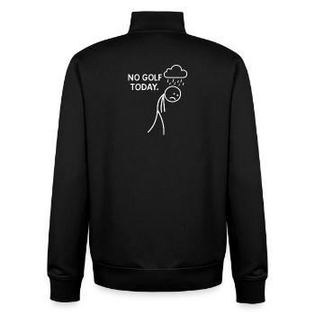 No Golf Today Golfspieler Geschenkidee Golfer - Unisex Organic Zip Sweatshirt von Stanley/Stella - Schwarz - Hinten - AI Model Male 185 light (185cm)