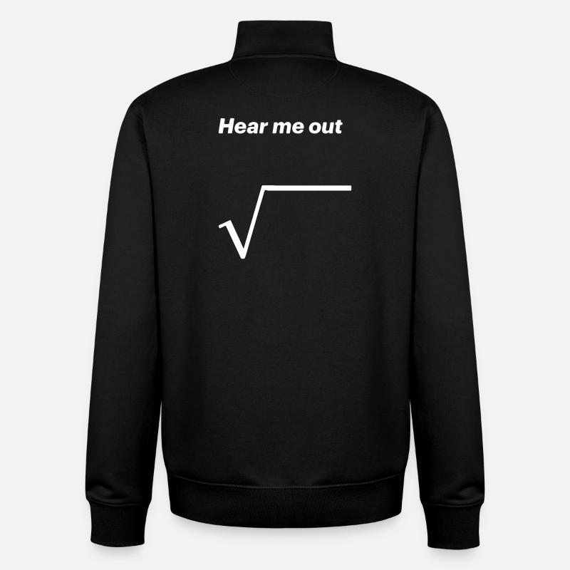 Écoutez-moi - Sweat zippé unisexe en coton bio Stanley/Stella - noir