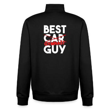 Bester Turner, lustiger Leichtathletik-Slogan - Unisex Organic Zip Sweatshirt von Stanley/Stella - Schwarz - Hinten - AI Model Male 185 light (185cm)