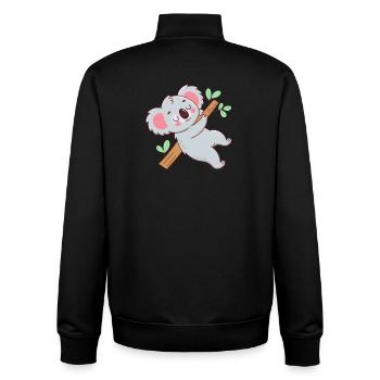 Kuscheliger Koala am Ast - Unisex Organic Zip Sweatshirt von Stanley/Stella - Schwarz - Hinten - AI Model Male 185 light (185cm)