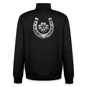Lucky charms - Unisex Organic Zip Sweatshirt by Stanley/Stella - black - Back - AI Model Male 185 light (185cm)