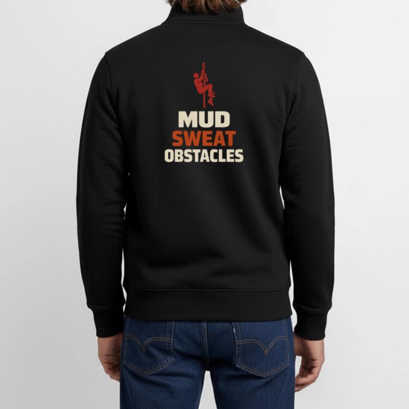 Parcours d’obstacles Course d’obstacles OCR Sweat zippé unisexe en coton bio Stanley/Stella