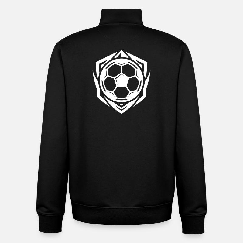 Fussball Symbol - Unisex Organic Zip Sweatshirt von Stanley/Stella - Schwarz
