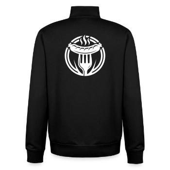 Wurst Bratwurst Symbol - Unisex Organic Zip Sweatshirt von Stanley/Stella - Schwarz - Hinten - AI Model Male 185 light (185cm)