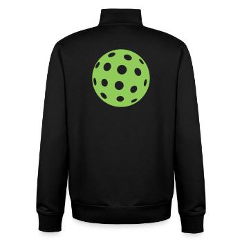 Pickleball - Unisex Organic Zip Sweatshirt by Stanley/Stella - black - Back - AI Model Male 185 light (185cm)