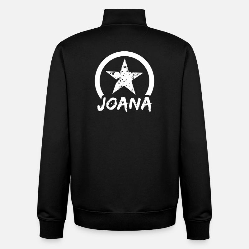Cadeau pour Joana - Sweat zippé unisexe en coton bio Stanley/Stella - noir