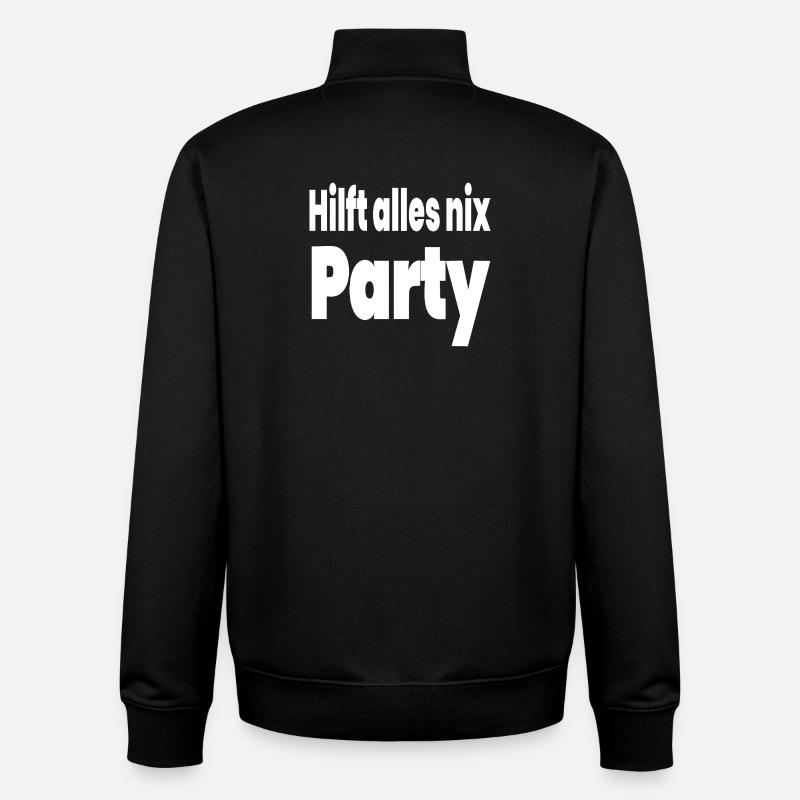 Party - Unisex Organic Zip Sweatshirt von Stanley/Stella - Schwarz