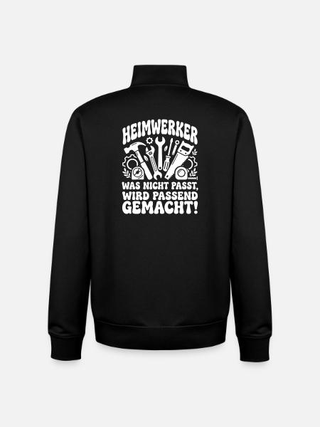 Heimwerker Spruch Werkzeug-Chaos - Unisex Organic Zip Sweatshirt von Stanley/Stella - Schwarz