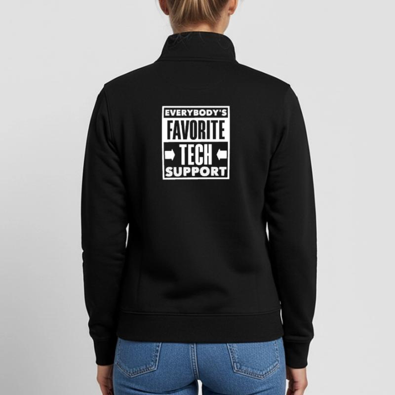 Jedermanns Lieblings Tech Support IT Admin Unisex Organic Zip Sweatshirt von Stanley/Stella