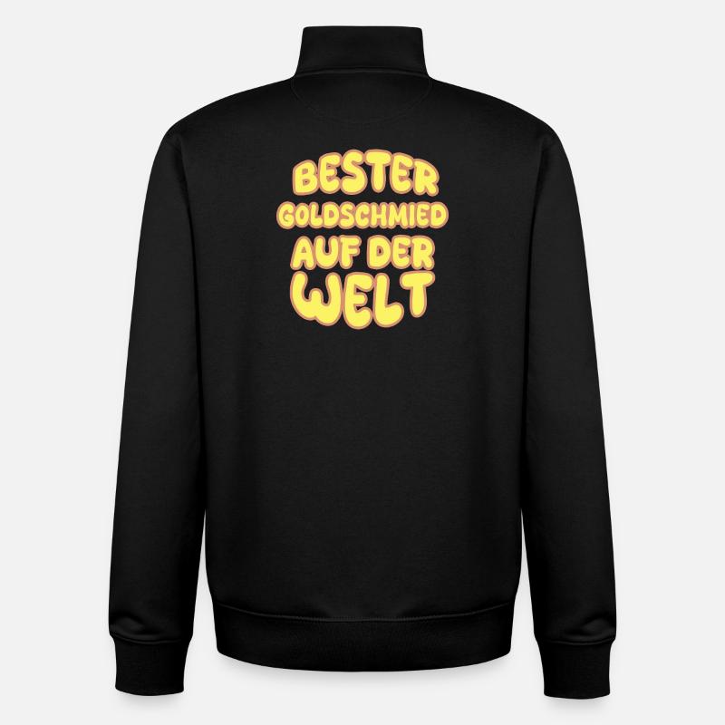 Goldschmied als Beruf - Unisex Organic Zip Sweatshirt von Stanley/Stella - Schwarz
