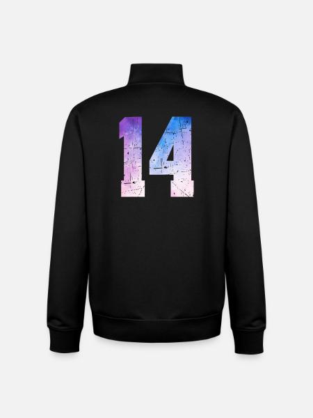 Issue 14 – 14th Anniversary Gift - Unisex Organic Zip Sweatshirt by Stanley/Stella - black