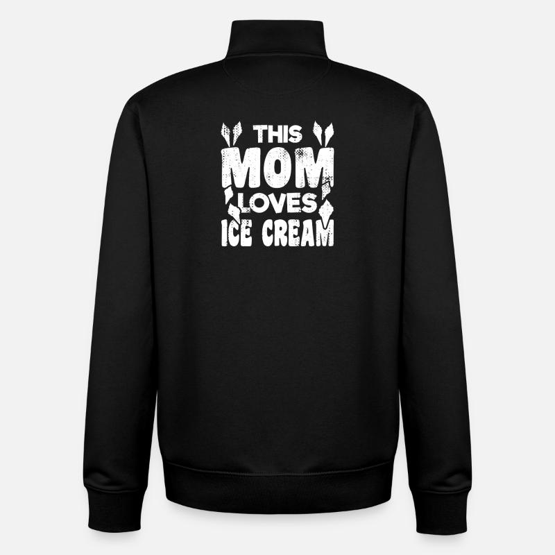 Eiscreme Mutter - Unisex Organic Zip Sweatshirt by Stanley/Stella - black