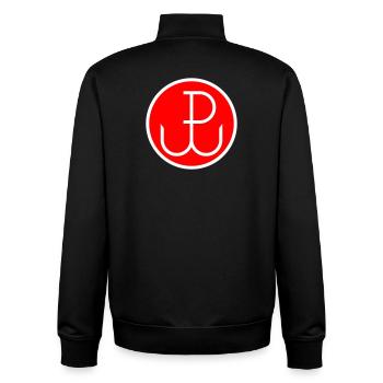 Kotwica, Polen - Unisex Organic Zip Sweatshirt von Stanley/Stella - Schwarz - Hinten - AI Model Male 185 light (185cm)