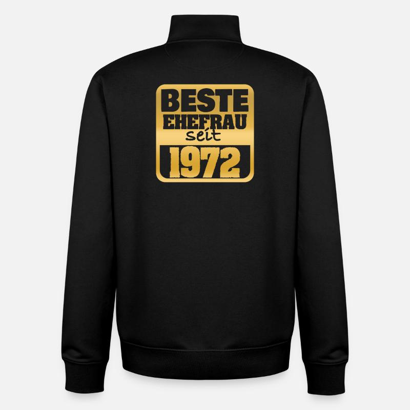 1972 - Unisex Organic Zip Sweatshirt von Stanley/Stella - Schwarz