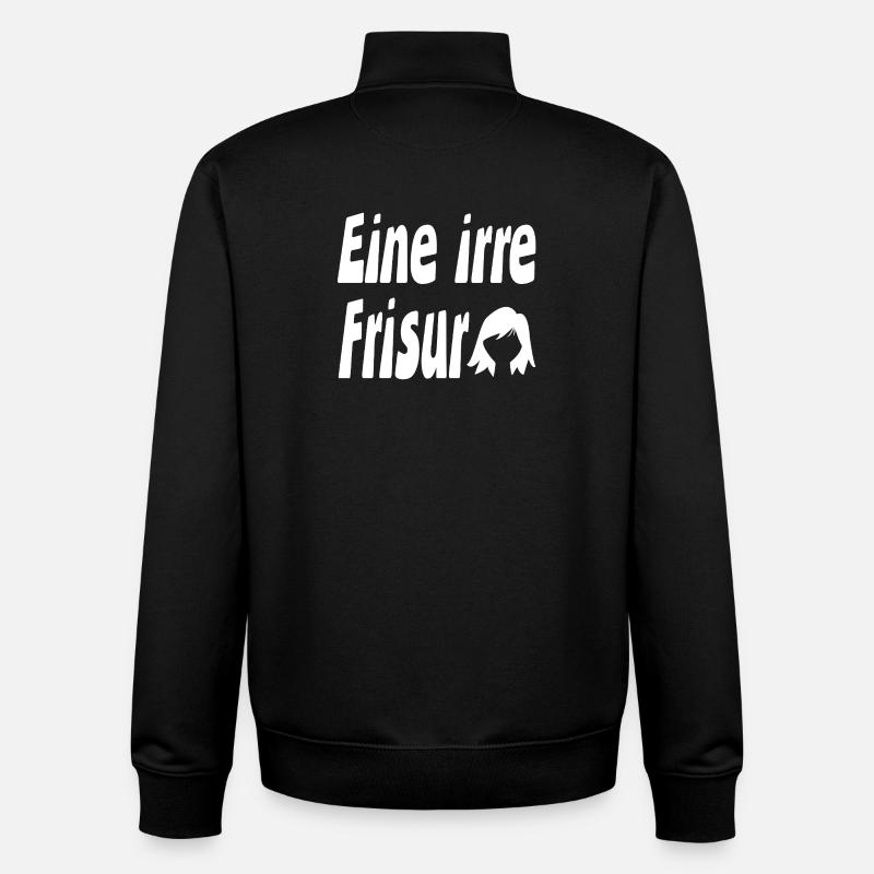 Frisur - Unisex Organic Zip Sweatshirt von Stanley/Stella - Schwarz