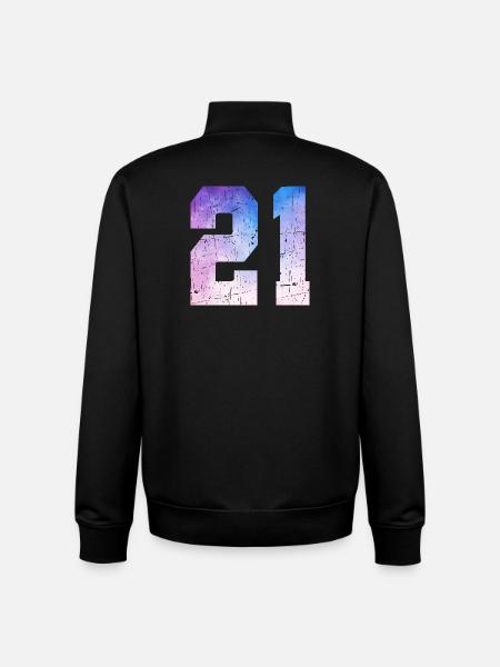 Issue 21 – 21st Anniversary Gift - Unisex Organic Zip Sweatshirt by Stanley/Stella - black