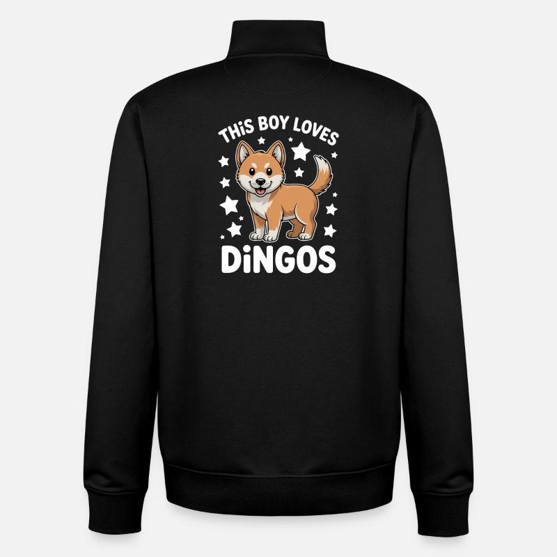 Dingo Sprüche Dingos Lustiges Dingo Geschenk - Unisex Organic Zip Sweatshirt von Stanley/Stella - Schwarz