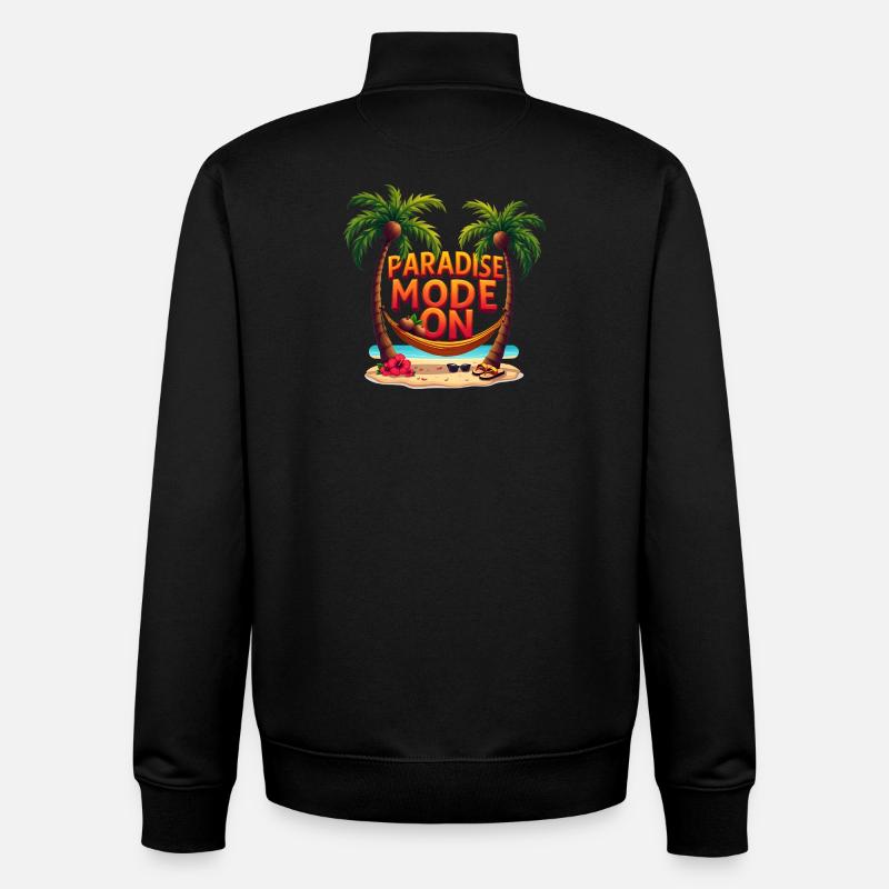 Paradise Mode On - Unisex Organic Zip Sweatshirt von Stanley/Stella - Schwarz