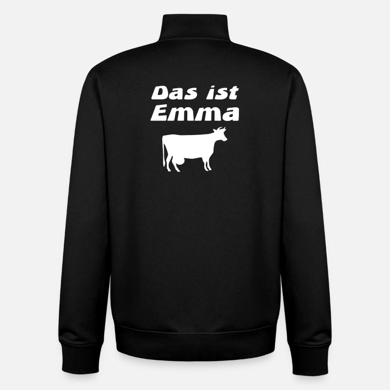 Emma - Unisex Organic Zip Sweatshirt von Stanley/Stella - Schwarz