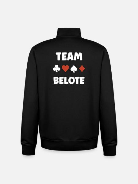 Belote - Unisex Organic Zip Sweatshirt by Stanley/Stella - black