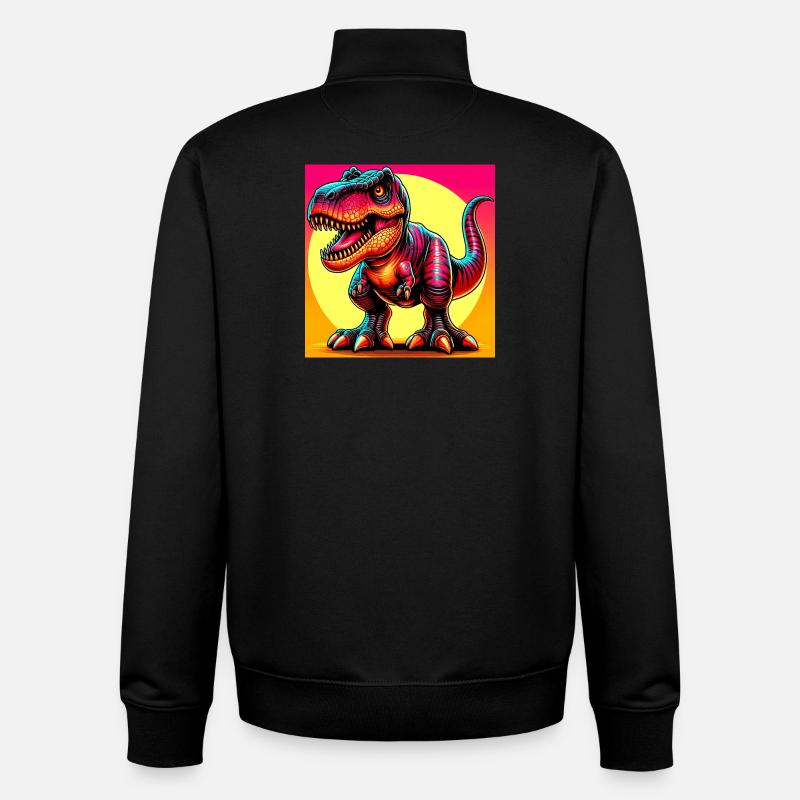 Dinosaurier - Unisex Organic Zip Sweatshirt von Stanley/Stella - Schwarz