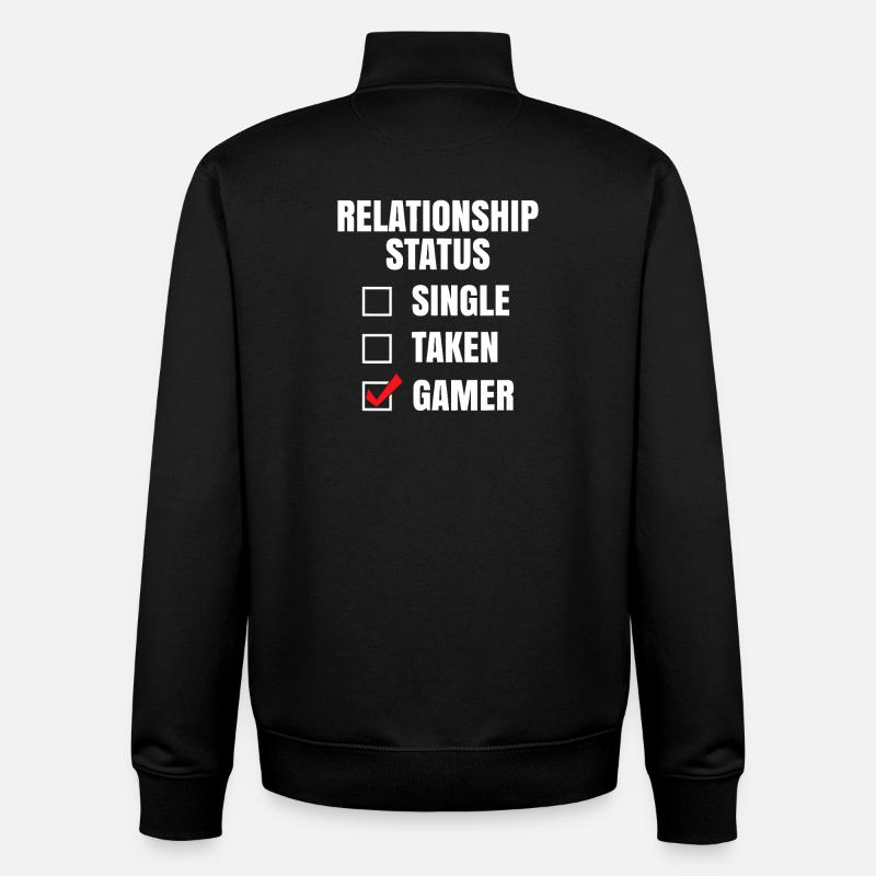 Statut relationnel : Joueur - Sweat zippé unisexe en coton bio Stanley/Stella - noir