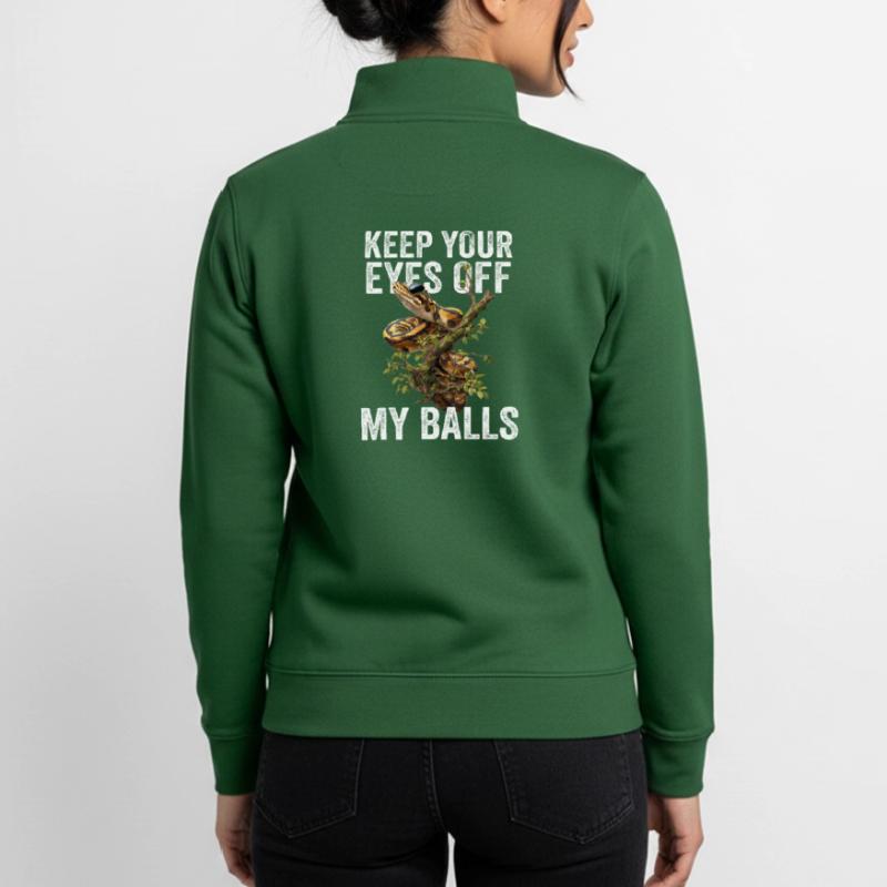 Königspython Schlangen Liebhaber Terrarium Python Unisex Organic Zip Sweatshirt von Stanley/Stella