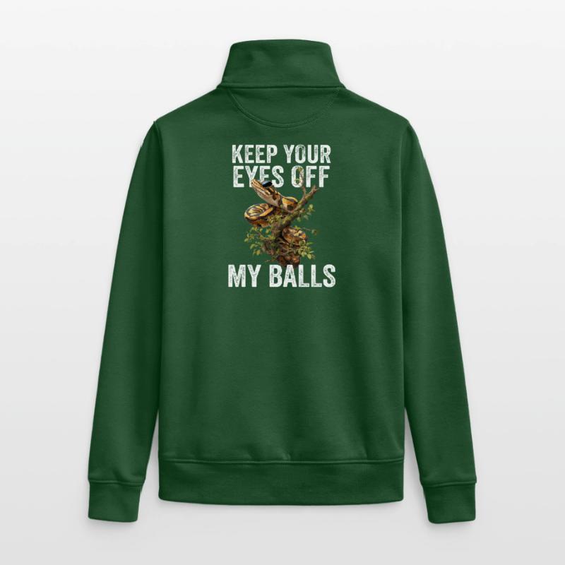 Königspython Schlangen Liebhaber Terrarium Python Unisex Organic Zip Sweatshirt von Stanley/Stella