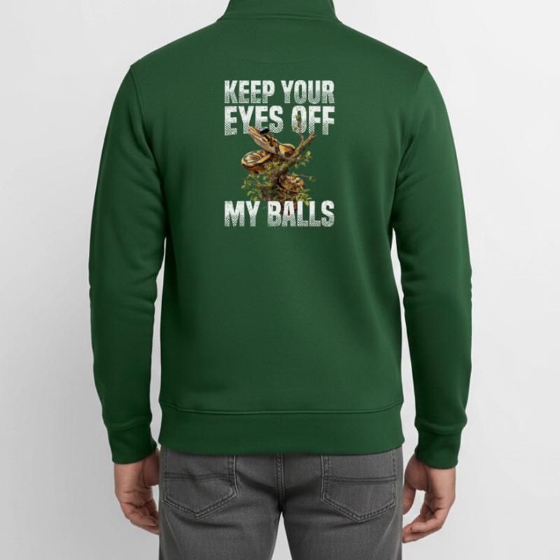 Python roi Serpents Amateurs de terrarium Python Sweat zippé unisexe en coton bio Stanley/Stella