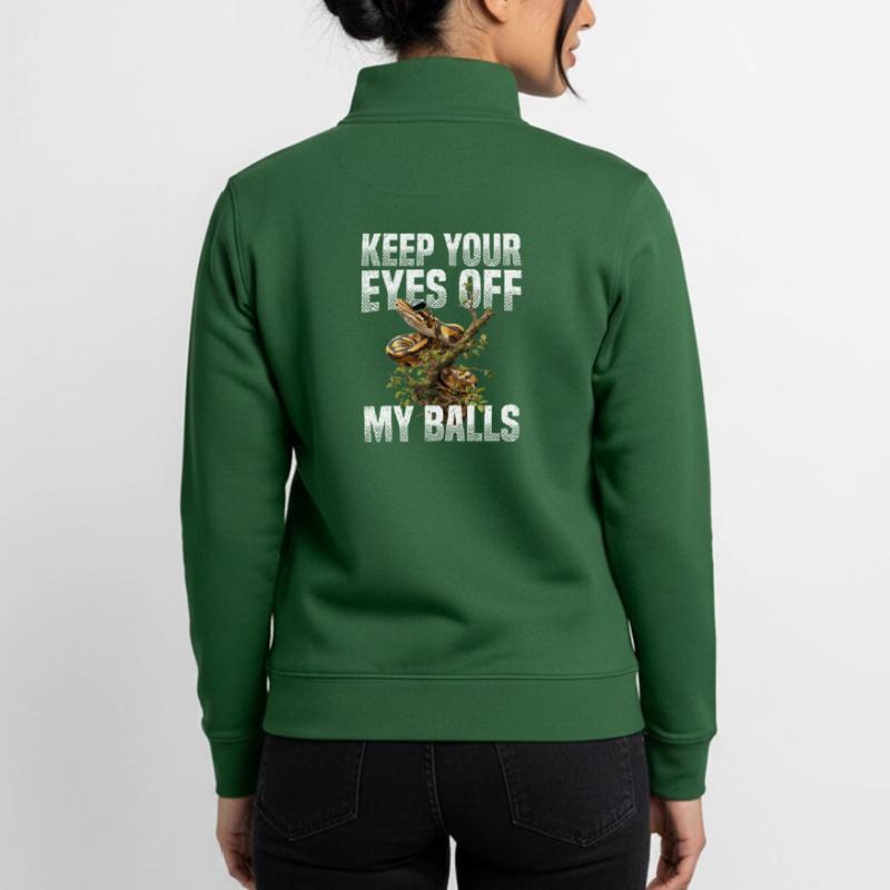 Python roi Serpents Amateurs de terrarium Python Sweat zippé unisexe en coton bio Stanley/Stella