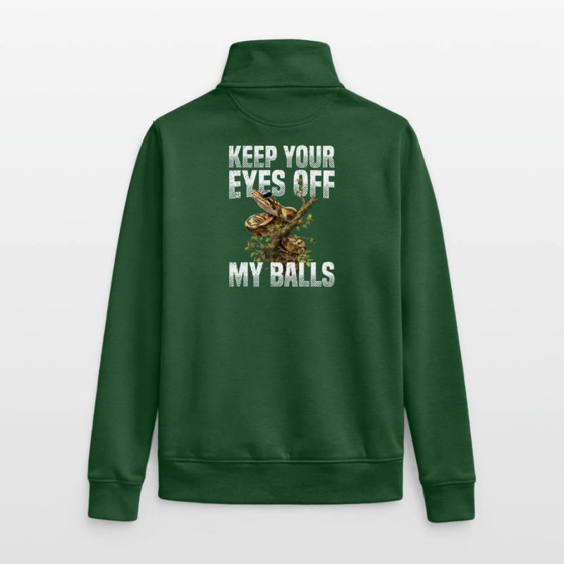 Python roi Serpents Amateurs de terrarium Python Sweat zippé unisexe en coton bio Stanley/Stella